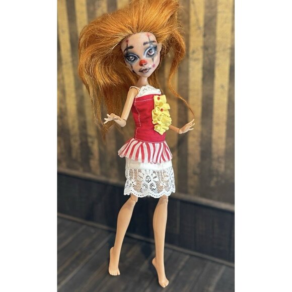 Custom OOAK Monster High Doll Cleo De Nile Circus Clown - Picture 4 of 10